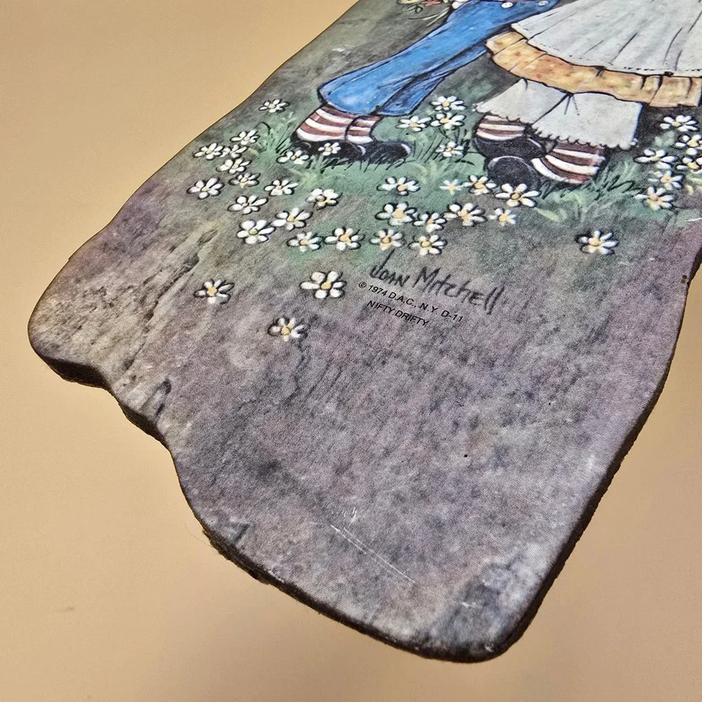 Vintage 1974 Raggedy Ann Andy Wall Hanging Plaque Joan Mitchell Nifty Drifty DAC